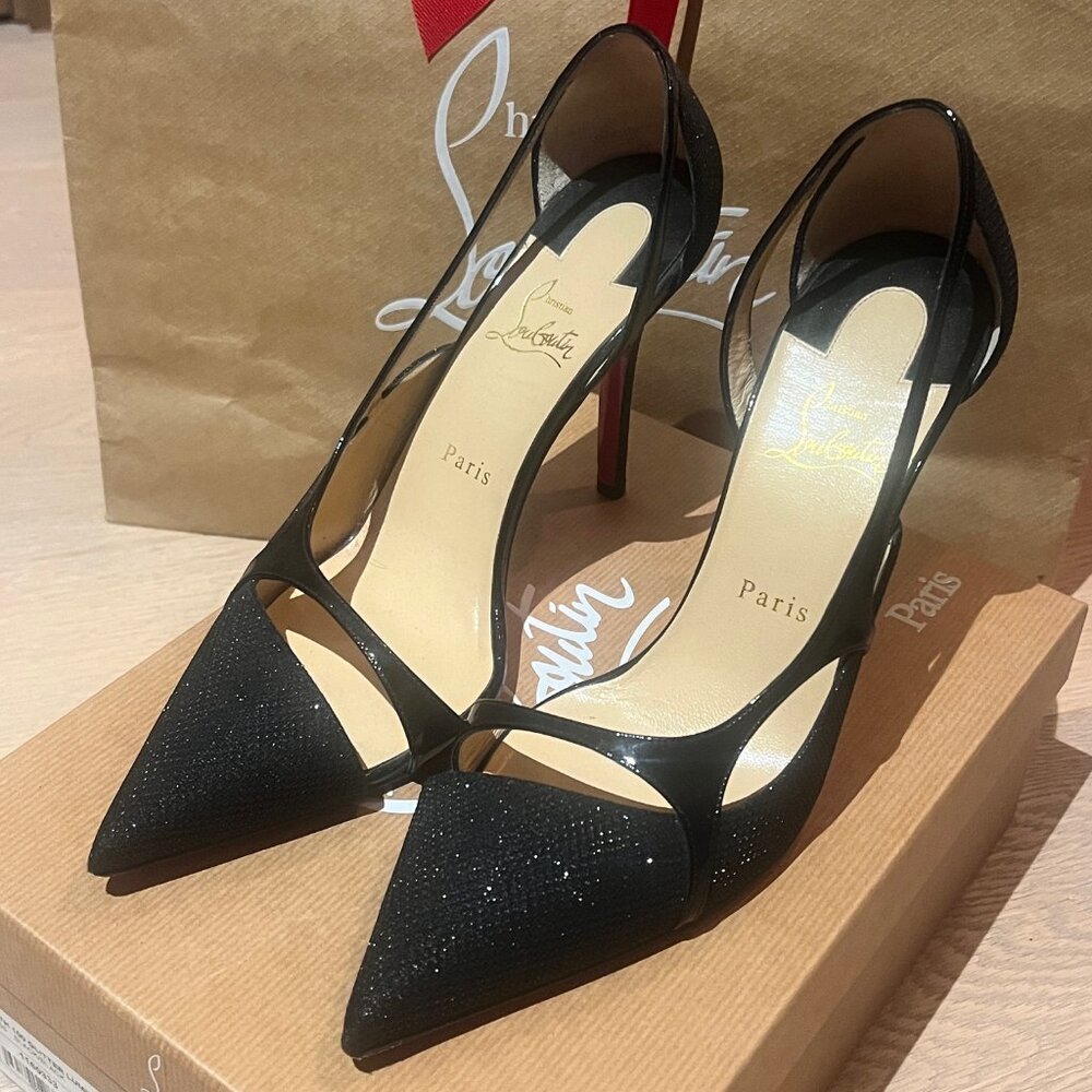 Christian Louboutin Edith 100 Glitter Size 40